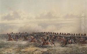 The 11th Prince Albert Own Hussars by Orlando Norie