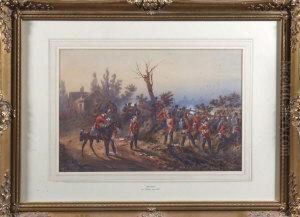 "red Coats" - A Firing Line Of British Infantry Engaged In Battle "red Coats" - A Firing Line Of British Infantry Engaged In Battle