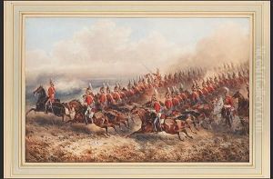 The 4th Royal Irish Dragoon Guards Charging