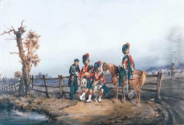 Major F.e.h. Farquharson V.c.
And A Group Of Officers From The 42ndroyal Highlanders Black Watch - view 1