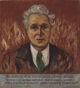 Portrait Of Don Jose Pijoan by Jose Clemente Orozco
