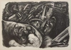 Study Of Modern Civilization At The National Palace Of Finearts, Mexico City by Jose Clemente Orozco