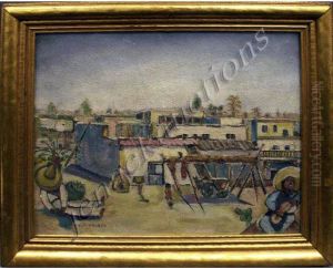 Village Scene by Jose Clemente Orozco