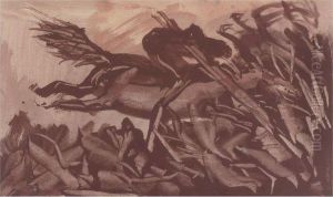 Study For Los Teules by Jose Clemente Orozco
