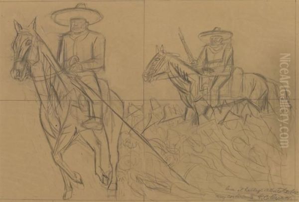 Untitled (study With Horsemen) - view 1