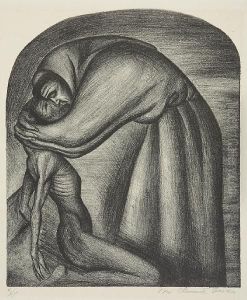 The Franciscan And The Indian by Jose Clemente Orozco