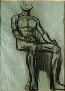 Hombre De Fuego by Jose Clemente Orozco