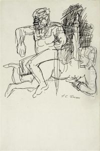 Warrior And Nude by Jose Clemente Orozco