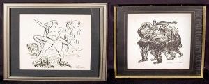 Mythical Scenes (2) by Jose Clemente Orozco