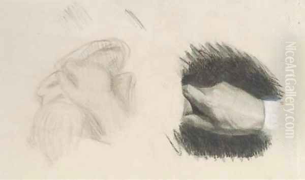Two studies of a hand - view 1