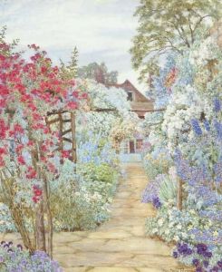 A Cottage Garden In Full Bloom A Cottage Garden In Full Bloom