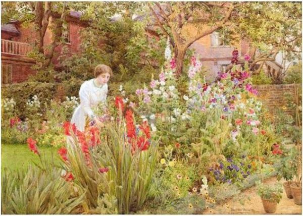 A London Garden In August - view 1