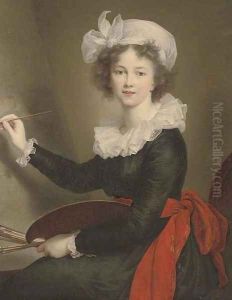 Portrait of the artist by Elisabeth Vigee-Lebrun