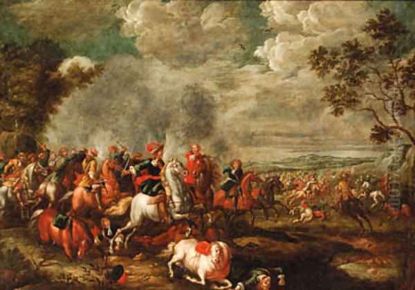 A cavalry battle - view 1