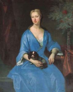 Portrait of a lady by Johannes or Jan Verelst