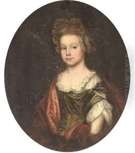 Portrait of a young girl by Johannes or Jan Verelst