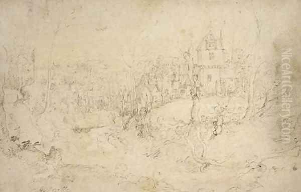 A view of the village of Vorst in south-west Brussels - view 1