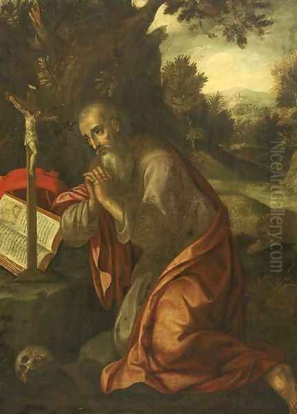 The penitent Saint Jerome - view 1
