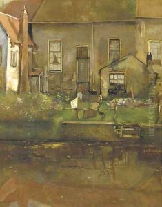 Achtergracht te Amersfoort a view of gables on a canal Achtergracht te Amersfoort a view of gables on a canal