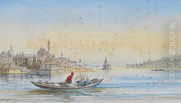 View On The Bosphorus With The Kizkulesi Beyond - view 1