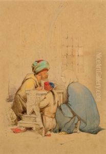 L'ecrivain Public Et Une Dame De Qualite by Amadeo Preziosi
