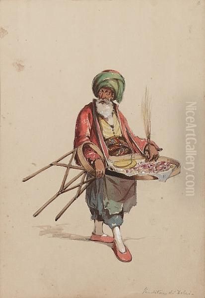 Street Vendors Of Constantinople, A Set Of Three - view 1
