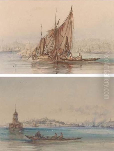 On The Golden Horn; And On The Bosphorus Before The Hagia Sophia (both Illustrated) - view 1