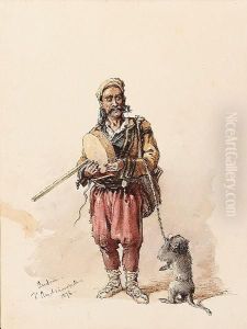 Les Gueux A Constantinople by Amadeo Preziosi