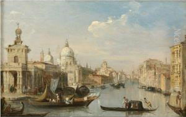 The Entrance To The Grand Canal With The Church Of Santa Mariadella Salute, Venice - view 1