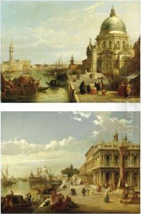 S. Maria Della Salute E Palazzo Dei Dogi; La Piazzetta Con La Puntadella Dogana S. Maria Della Salute E Palazzo Dei Dogi; La Piazzetta Con La Puntadella Dogana