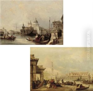 The Doge's Palace From The Dogana by Edward Pritchett