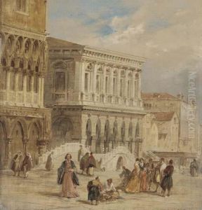 The Riva Degli Schiavoni, Venice by Edward Pritchett