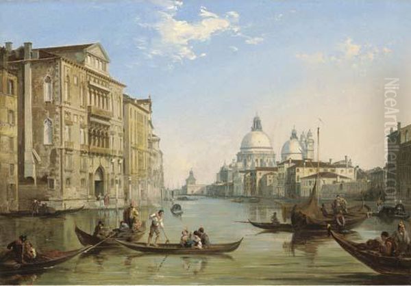 The Grand Canal, Venice, Looking Towards The Church Of San Salute And The Dogana - view 1