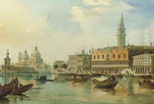 The Bacino, Venice, With The Dogana, The Salute And The Doge'spalace