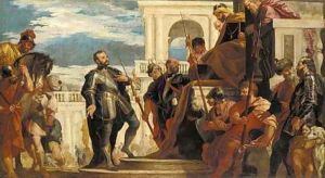 Saint Sebastian before Diocletian by Paolo Veronese (Caliari)