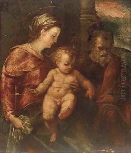 The Holy family by Paolo Veronese (Caliari)
