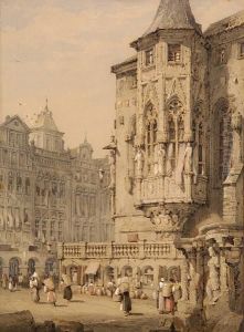 Hotel De Ville, Prague by Samuel Prout