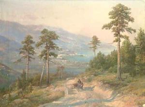 A carriage on a coastal path