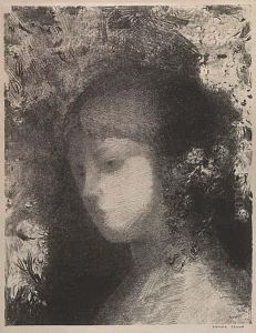Tete D'enfant Avec Fleurs by Odilon Redon