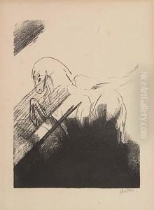 Cheval Aile by Odilon Redon