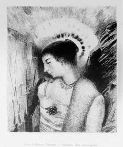 Tentation De Saint Antoine, 3e Serie, Pl. Xv. 1896. by Odilon Redon