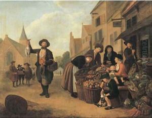 A vegetable market