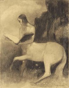 Centaure Lisant by Odilon Redon
