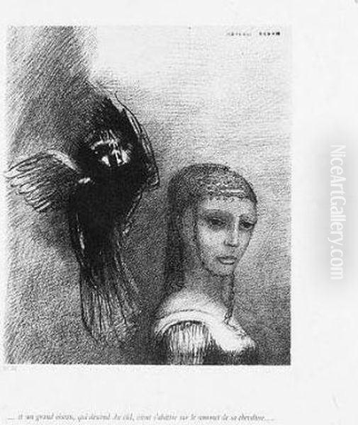 La Tentation De Saint-antoine
(premiere Serie). Et Un Grand Oiseau Qui Descend Du Ciel...; And Partout
Des Prunelles Flamboient (mellerio 86; And 92) - view 1