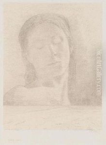 Les Yeux Clos (m. 107) by Odilon Redon