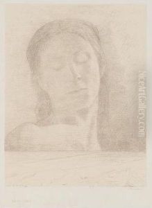 Les Yeux Clos (mellerio 107) by Odilon Redon