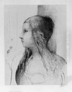 Brunnhilde (crepescule Des Dieux.) (m. 130) by Odilon Redon