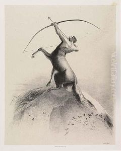 Centaure Visant Les Nues<</b> by Odilon Redon