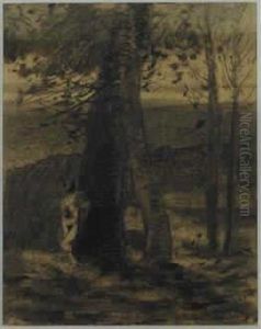Homme Dans Les Bois by Odilon Redon
