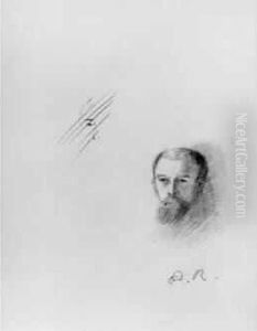 Autoportrait, Vers 1880 by Odilon Redon